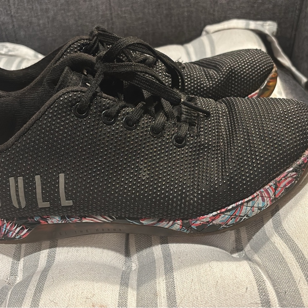 NOBULL Black Sneakers with Multicolor Sole
